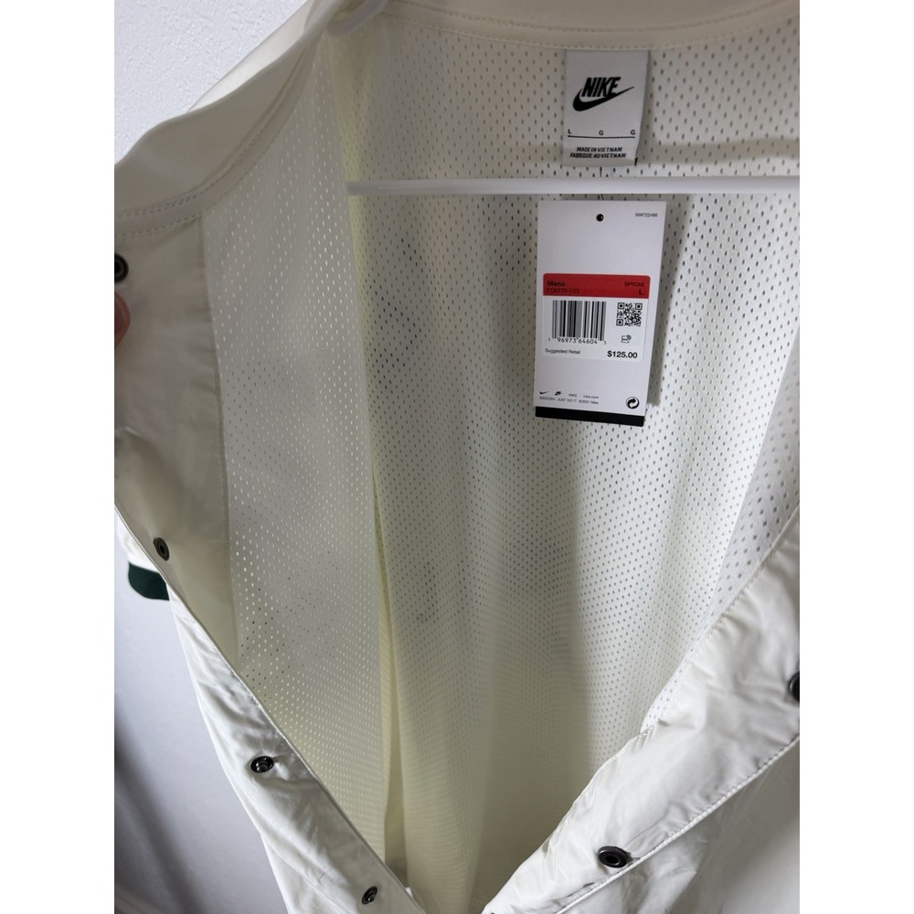 NWT! Nike Authentic Men's Warm Up Shirt Sail FQ6170-133 Men's Size Large - Picture 8 of 10